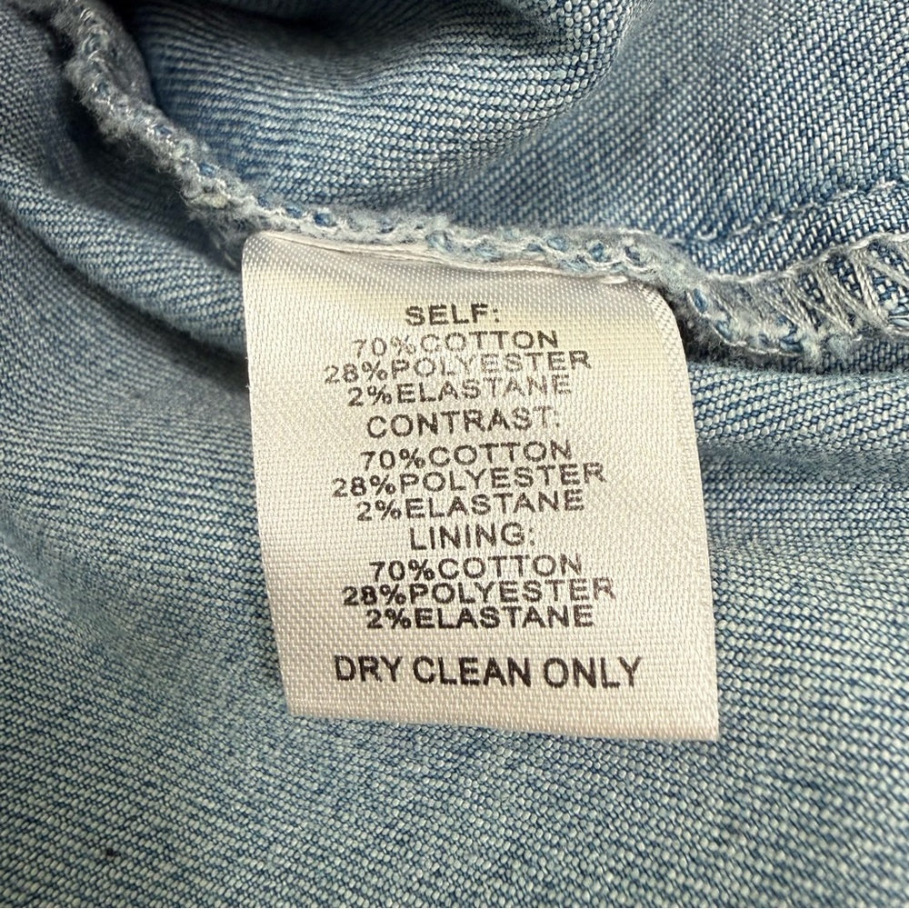 Veveret Denim Subtle Fading Button Down Jean Jacket Size 2XL #2087 - Picture 8 of 8